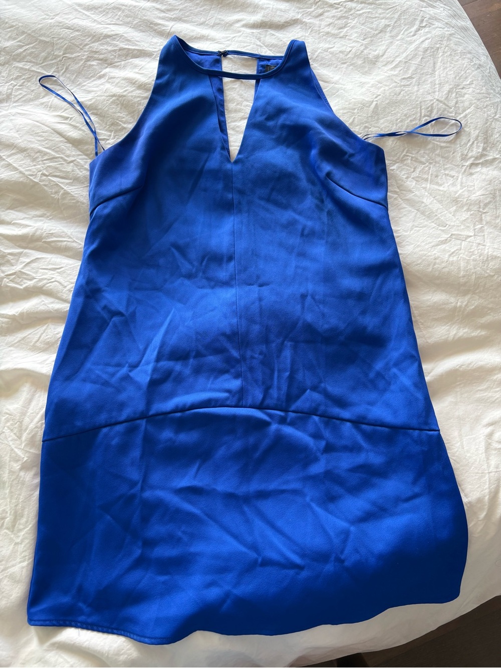 Sam Edelman Cobalt Blue Halter Mini Dress